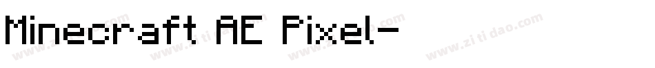 Minecraft AE Pixel字体转换